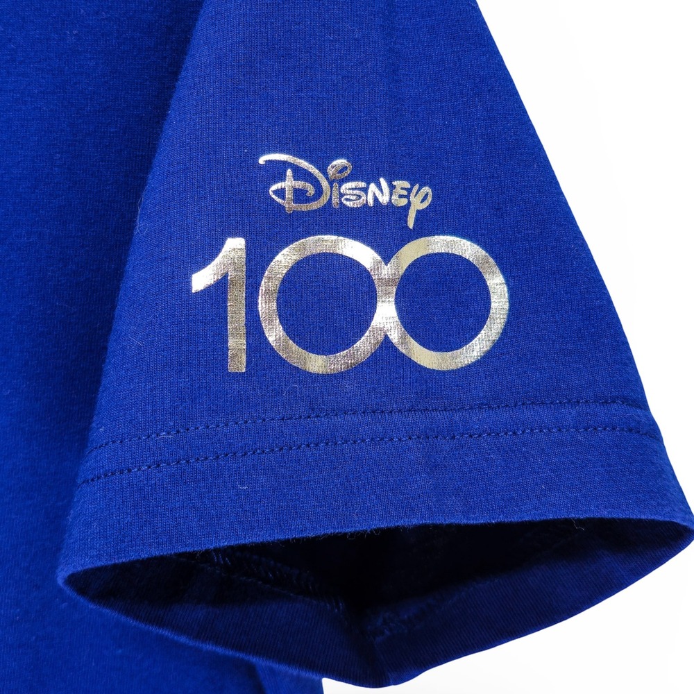 Disney D23 Expo 2022 Mickey Mouse Ringer T-Shirt Womens Size M Blue Excellent - Picture 3 of 4